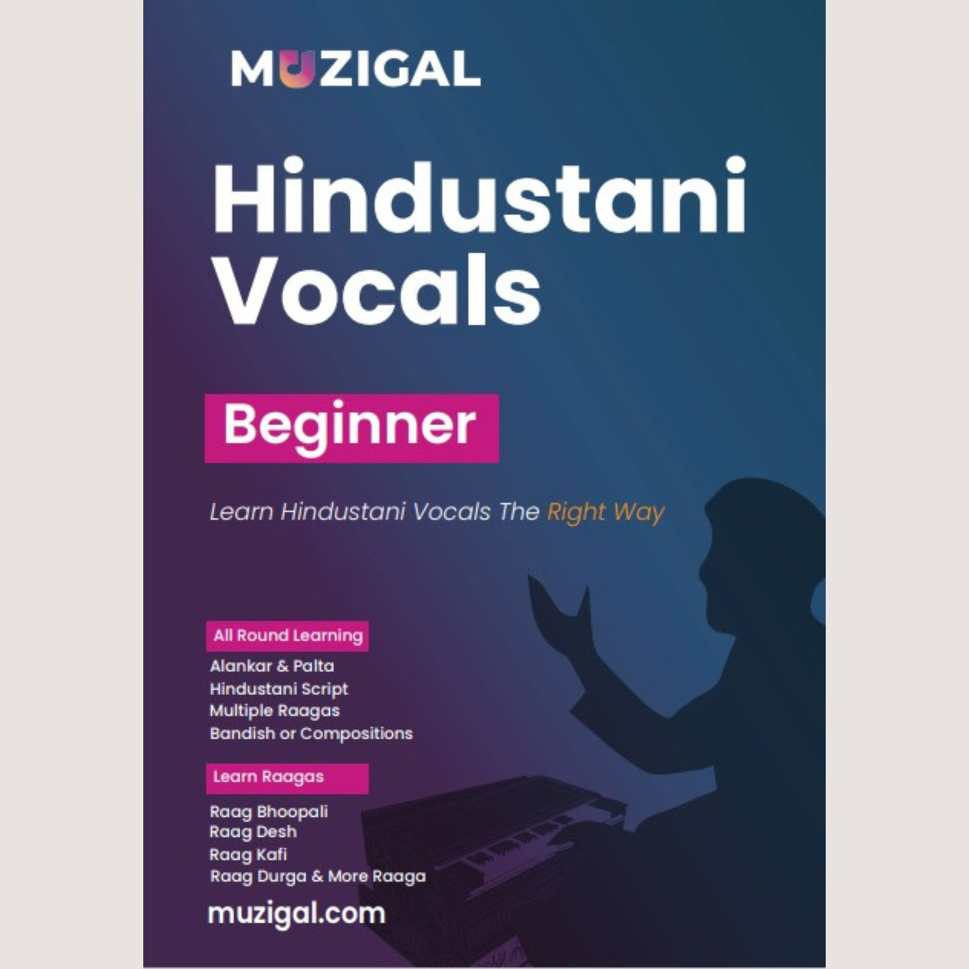 Muzigal Hindustani Vocals Beginner Book